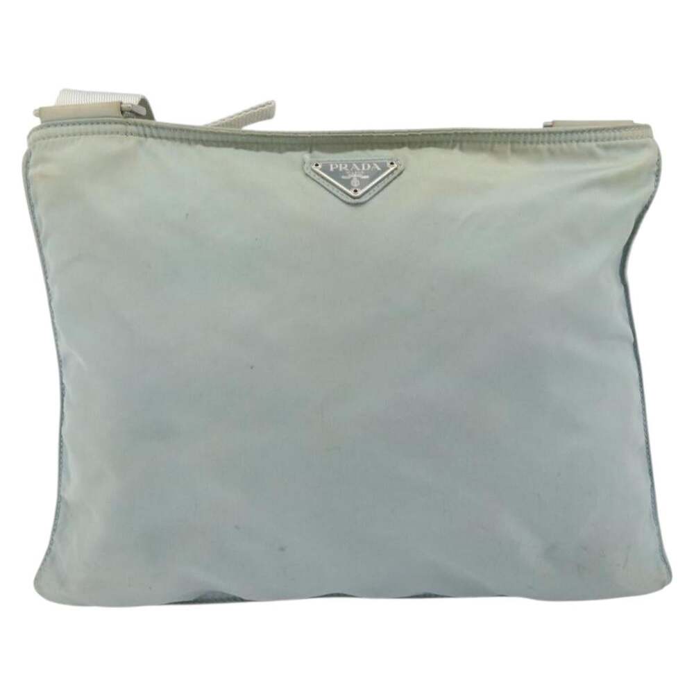 Prada Nylon Shoulder Bag Light Blue